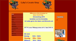 Desktop Screenshot of gabys-creativ-shop.de